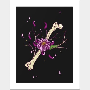 Flower bone Posters and Art